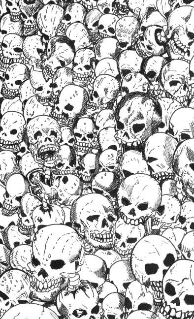 Front cover_Gathering Of Skulls Sketchbook - Black And White