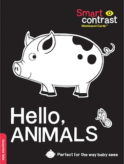Front cover_SmartContrast Montessori Cards(TM): Hello, Animals