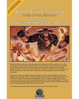 Front cover_Dungeon Crawl Classics #35A Mini: Halls of the Minotaur