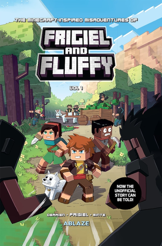 Front cover_The Minecraft-inspired Misadventures Of Frigiel And Fluffy Vol 1