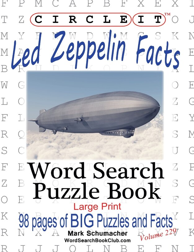 Front cover_Circle It, Led Zeppelin Facts, Word Search, Puzzle Book
