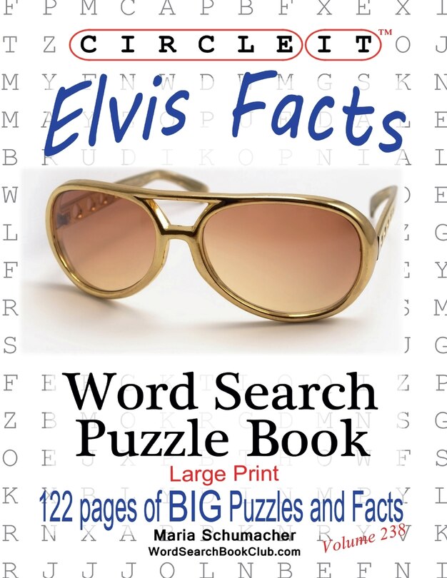 Front cover_Circle It, Elvis Facts, Word Search, Puzzle Book
