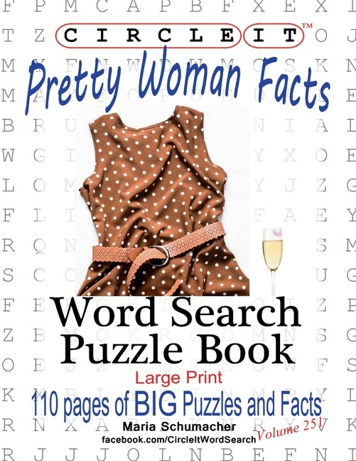 Front cover_Circle It, Pretty Woman Facts, Word Search, Puzzle Book