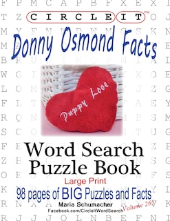 Front cover_Circle It, Donny Osmond Facts, Word Search, Puzzle Book