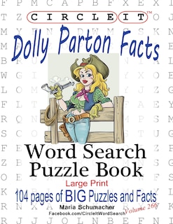Front cover_Circle It, Dolly Parton Facts, Word Search, Puzzle Book
