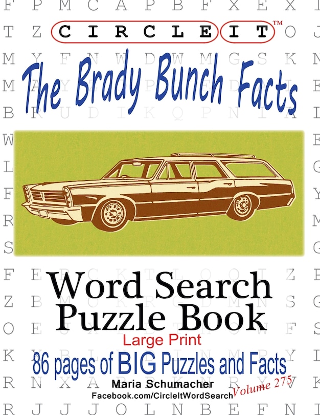 Front cover_Circle It, The Brady Bunch Facts, Word Search, Puzzle Book
