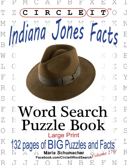 Front cover_Circle It, Indiana Jones Facts, Word Search, Puzzle Book