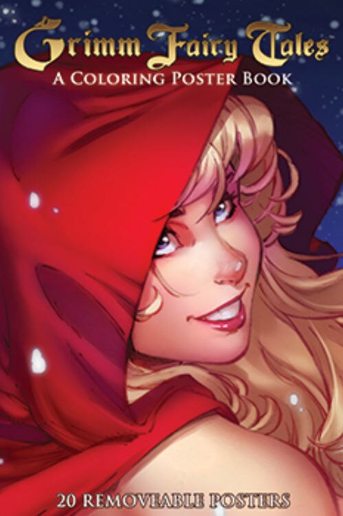 Front cover_Grimm Fairy Tales A Coloring Poster Book