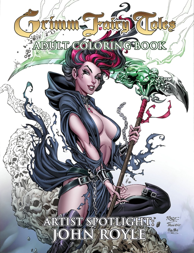 Couverture_Grimm Fairy Tales Adult Coloring Book - Artist Spotlight: John Royle