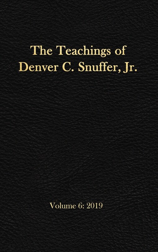 Front cover_The Teachings of Denver C. Snuffer, Jr. Volume 6