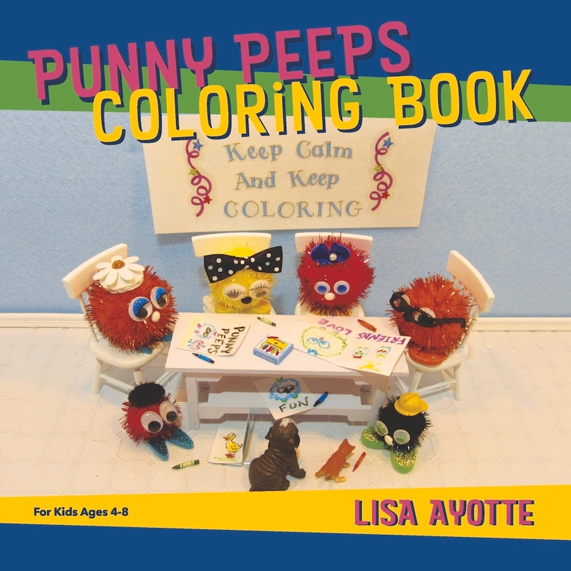 Front cover_Punny Peeps Coloring Book