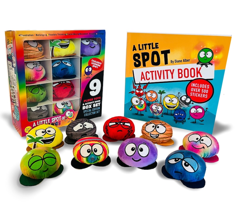 Front cover_A Little SPOT of Feelings 9 Plush Toys with Activity Book Box Set