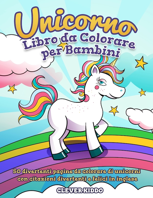 Front cover_Unicorno libro da colorare per bambini