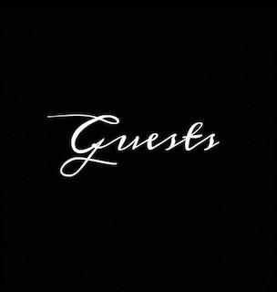 Front cover_Guests Black Hardcover Guest Book Blank No Lines 64 Pages Keepsake Memory Book Sign In Registry For Visitors Comments Wedding Birthday Anniversary Christening Engagement Party Holiday