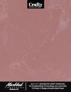 Front cover_Marbled Endpapers Collection Two, 8.5 x 11, Decorative Craft Paper Pad for Scrapbooking, Printmaking, Arts and Crafts