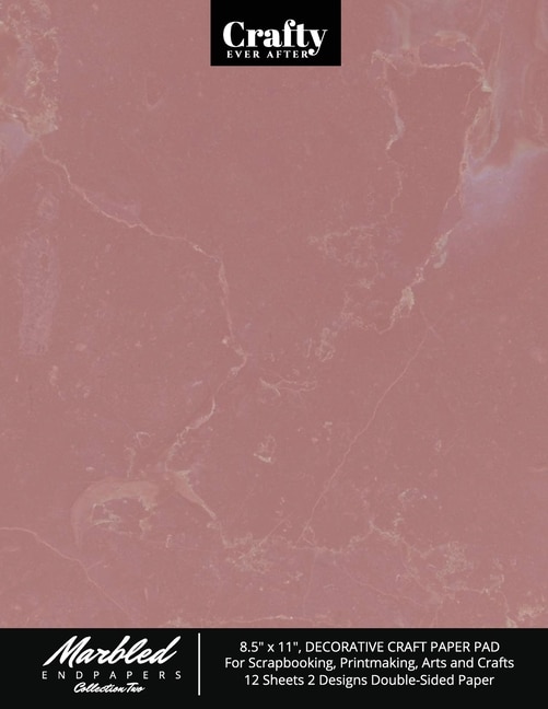 Front cover_Marbled Endpapers Collection Two, 8.5 x 11, Decorative Craft Paper Pad for Scrapbooking, Printmaking, Arts and Crafts
