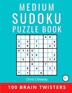 Front cover_Medium Sudoku Puzzle Book Volume 1
