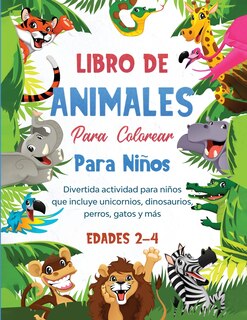 Front cover_Libro de animales para colorear para niños