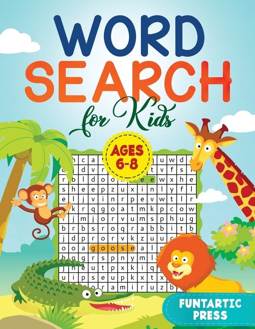 Word Search For Kids Ages 6-8: 80 Large Print Word Search Puzzles To ...