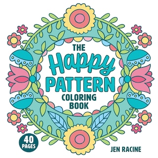 Front cover_The Happy Pattern Coloring Book