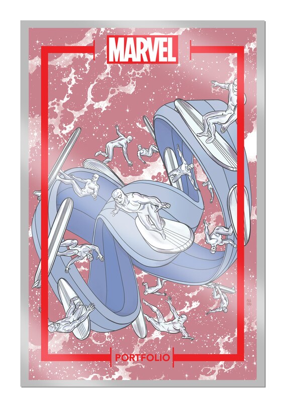 Front cover_The Marvel Portfolio of Michael Allred - Silver Surfer