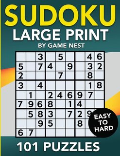 Front cover_Sudoku Large Print 101 Puzzles Easy To Hard