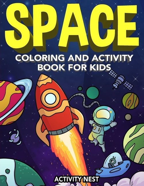 Front cover_Space Coloring and Activity Book for Kids