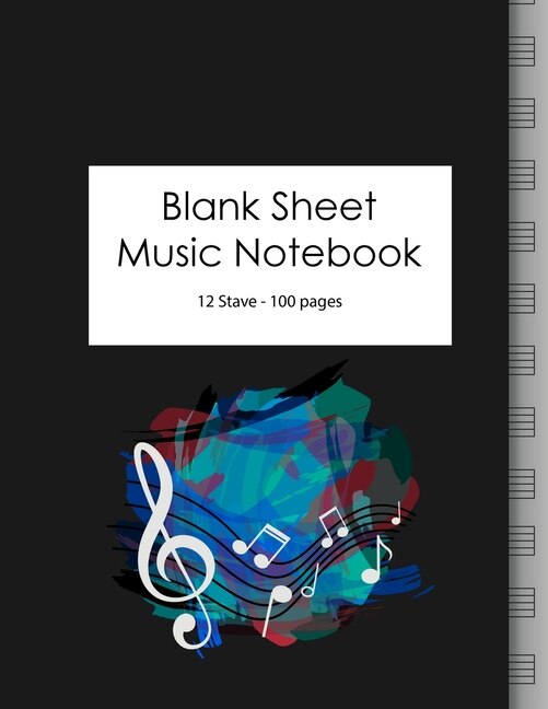 Front cover_Blank Sheet Music Notebook