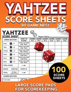 Front cover_Yahtzee Score Sheets