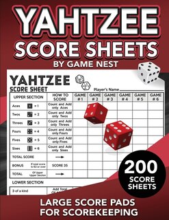 Front cover_Yahtzee Score Sheets