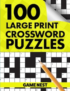 Front cover_100 Large Print Crossword Puzzles