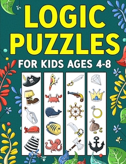 Front cover_Logic Puzzles for Kids Ages 4-8