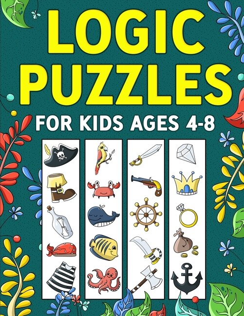 Front cover_Logic Puzzles for Kids Ages 4-8
