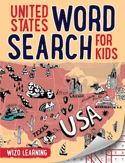 Front cover_United States Word Search For Kids