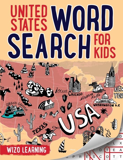 Front cover_United States Word Search For Kids