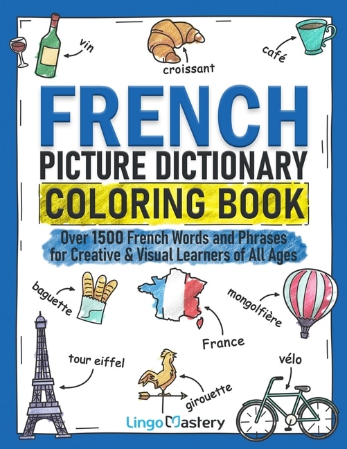 Couverture_French Picture Dictionary Coloring Book