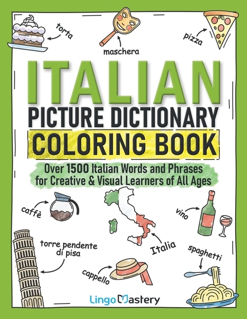 Couverture_Italian Picture Dictionary Coloring Book