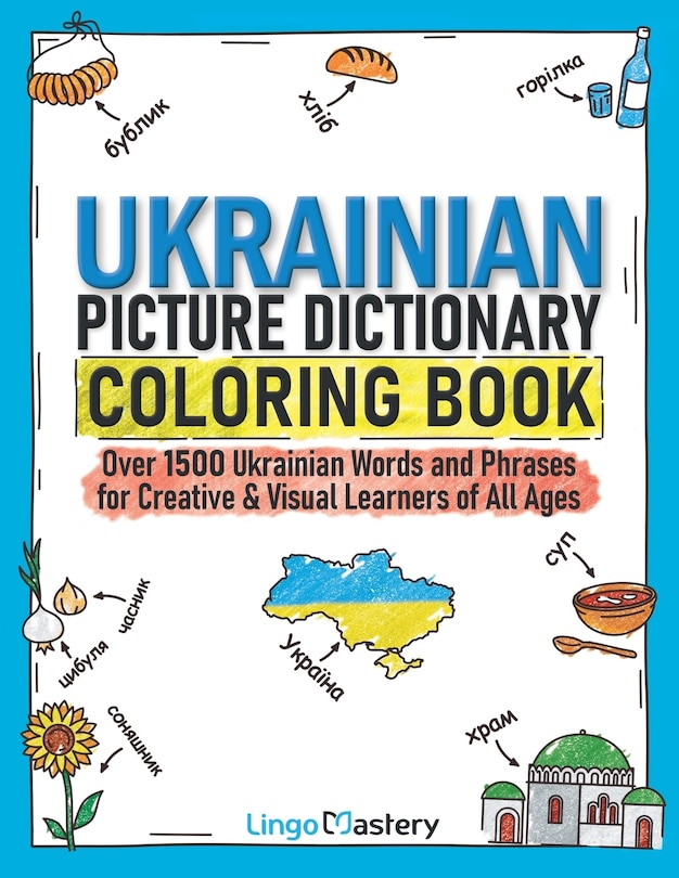 Couverture_Ukrainian Picture Dictionary Coloring Book