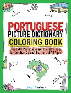 Couverture_Portuguese Picture Dictionary Coloring Book