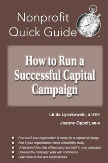 Front cover_How To Run A Successful Capital Campaign