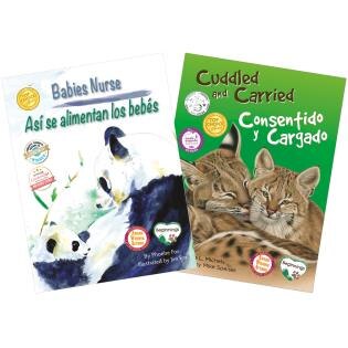 Front cover_Nurtured And Nuzzled / Criados Y Acariciados Stroller-bag Book Set