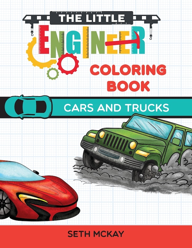 Couverture_The Little Engineer Coloring Book - Cars and Trucks