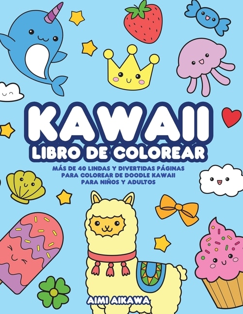 Front cover_Kawaii libro de colorear