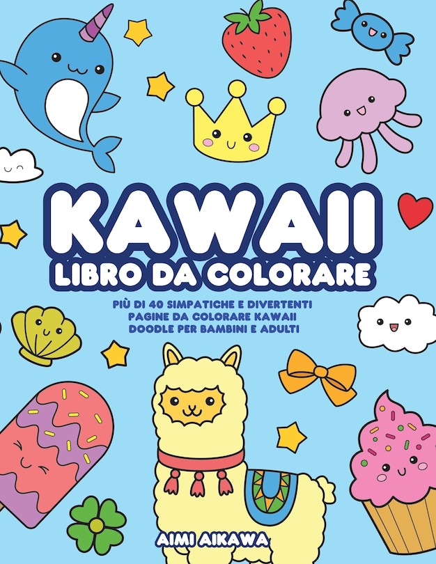 Front cover_Kawaii libro da colorare
