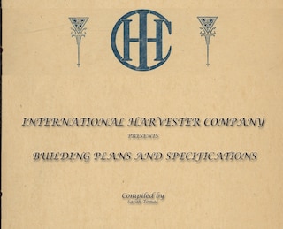Front cover_International Harvester Building Plans and Specifications