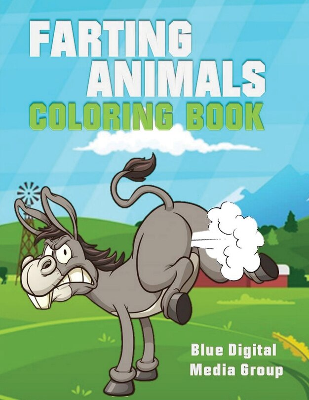 Front cover_Farting Animal Coloring Book