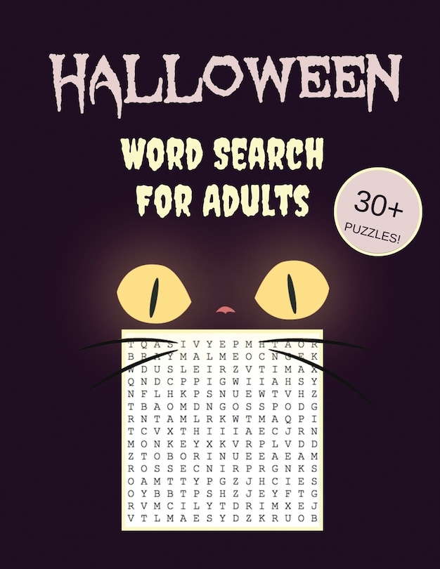 Front cover_Halloween Word Search For Adults