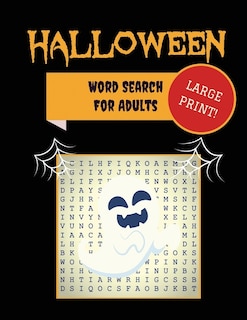 Front cover_Large Print Halloween Word Search For Adults
