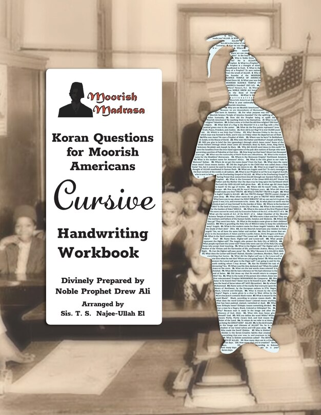 Front cover_Koran Questions for Moorish Americans Cursive Handwriting Workbook