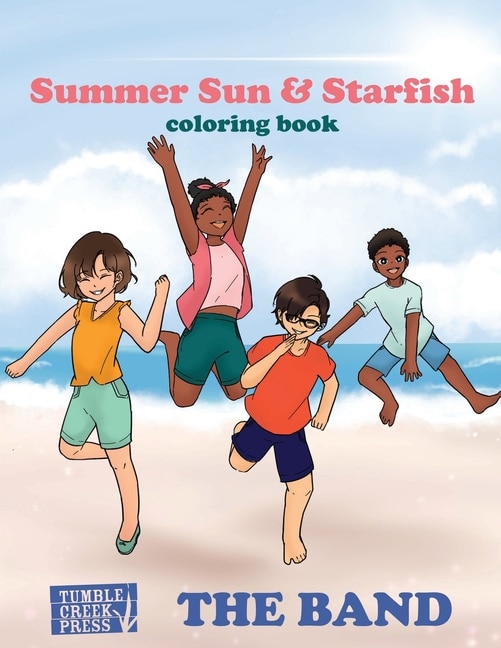 Front cover_Summer Sun & Starfish Coloring Book (The Band)